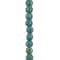 12 Packs: 17 ct. (204 total) Turquoise Ceramic Round Melon Beads, 10mm by Bead Landing™